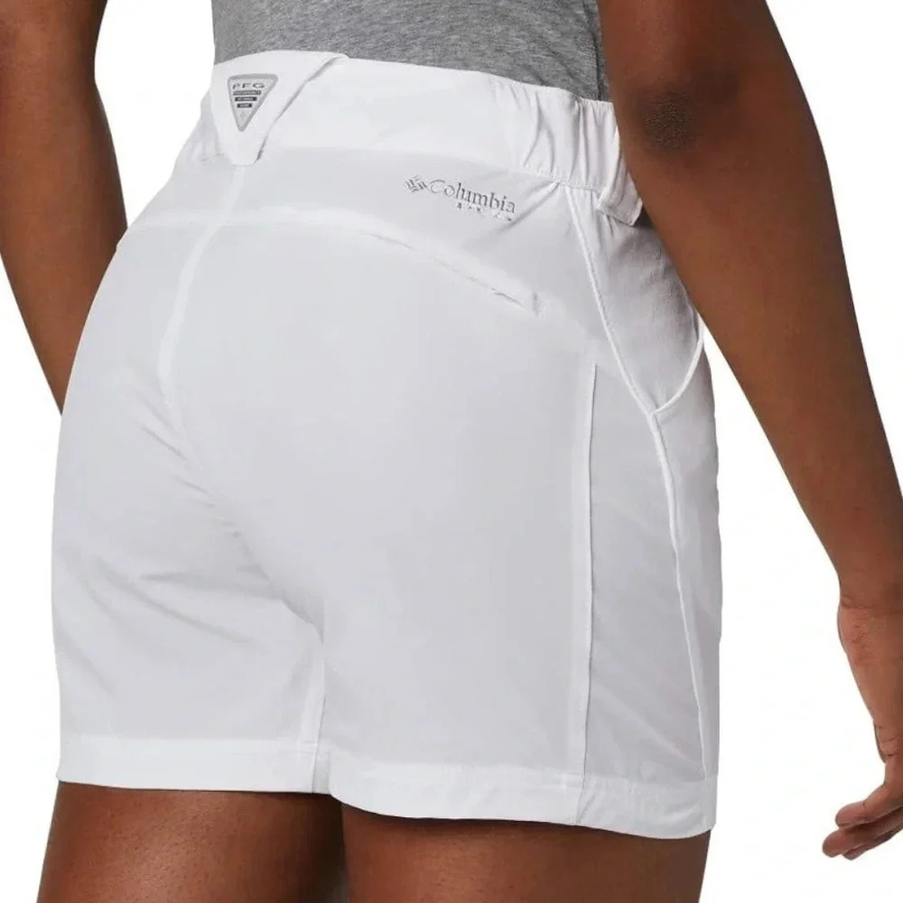 Columbia Coral Point III 5” White Shorts Hiking Outdoors Fishing - Picture 2 of 6